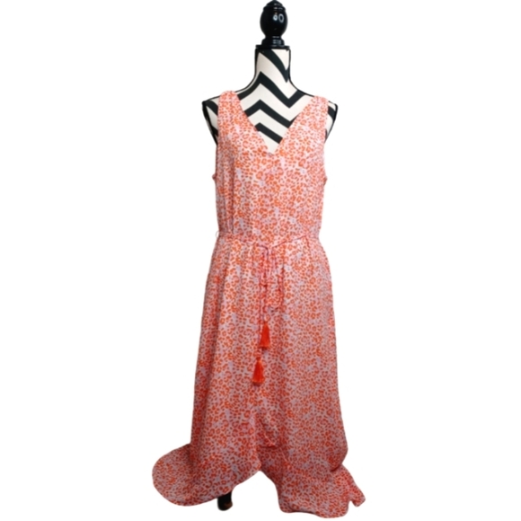 NWT Tommy Bahama Sz L Charming Cheetah Sleeveless Summer Maxi Dress - Picture 3 of 13